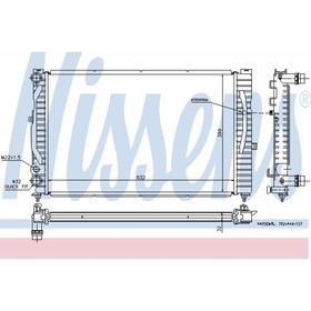 Радиатор системы охлаждения NISSENS 60299 3756612