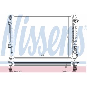 Радиатор системы охлаждения NISSENS 60423A 3756687