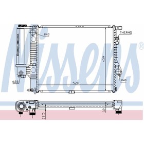 Радиатор системы охлаждения NISSENS 60607A 3756739