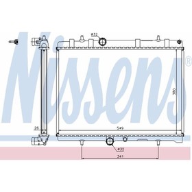 Радиатор системы охлаждения NISSENS 63606A 3756906