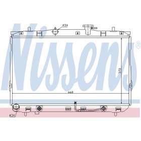 Радиатор системы охлаждения NISSENS 67489 3757214