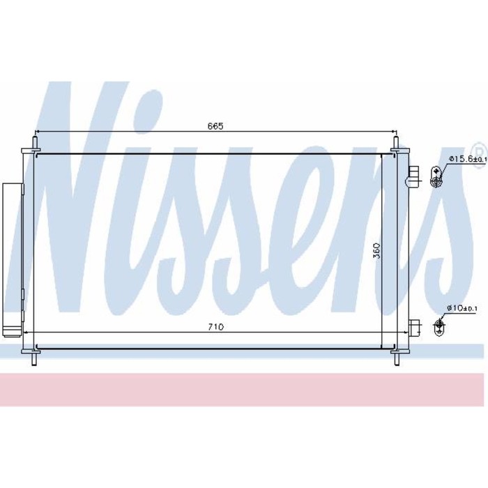 Радиатор кондиционера NISSENS 940163