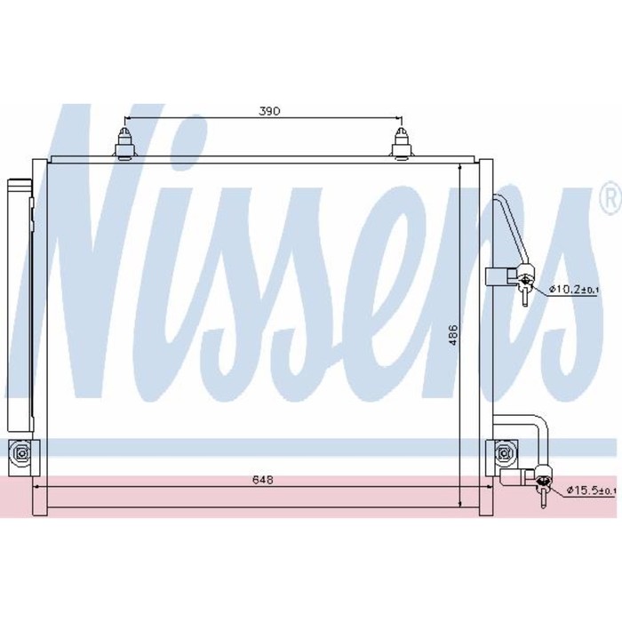 Радиатор кондиционера NISSENS 940166