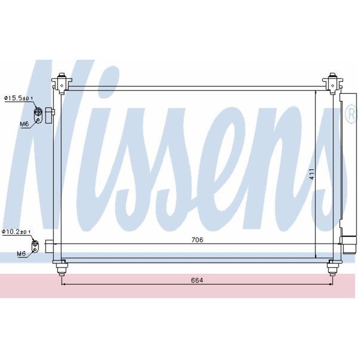 Радиатор кондиционера NISSENS 940253