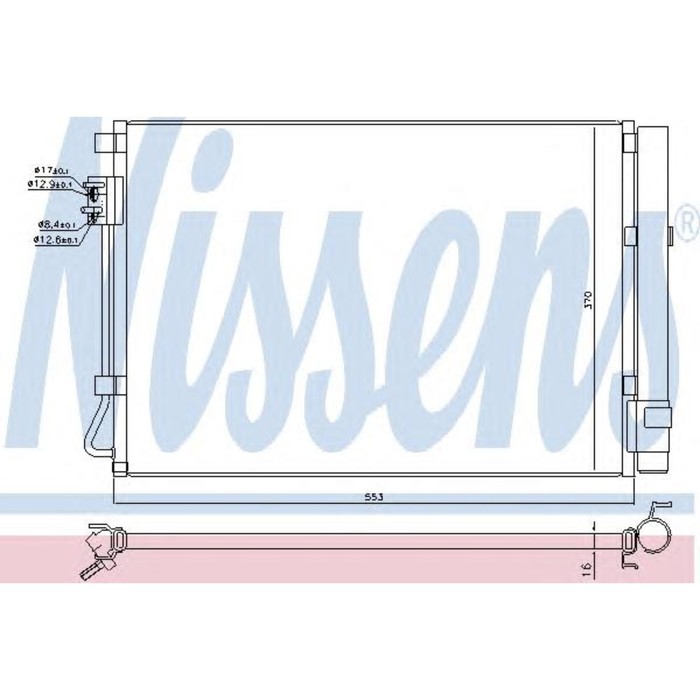 Радиатор кондиционера NISSENS 940564