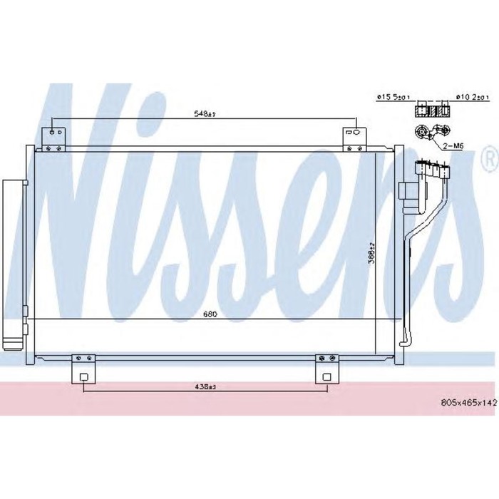 Радиатор кондиционера NISSENS 940575