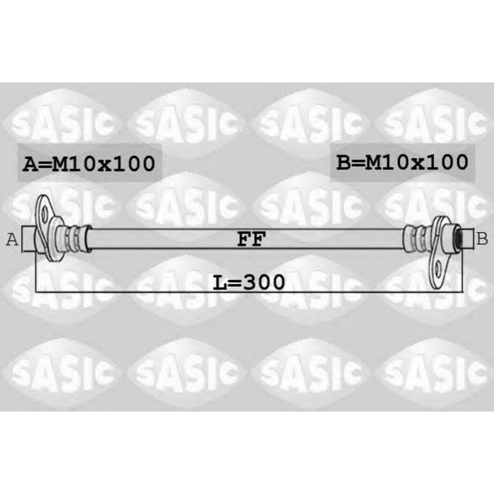 Шланг тормозной  SASIC 6600062