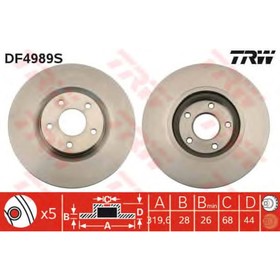 Диск тормозной TRW DF4989S 3758443