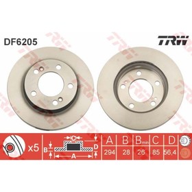Диск тормозной TRW DF6205 3758453