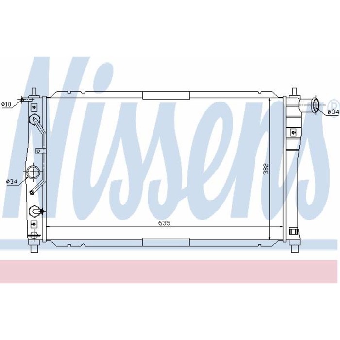 Радиатор системы охлаждения NISSENS 616551