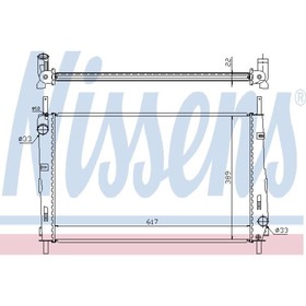 Радиатор системы охлаждения NISSENS 620411 3758602