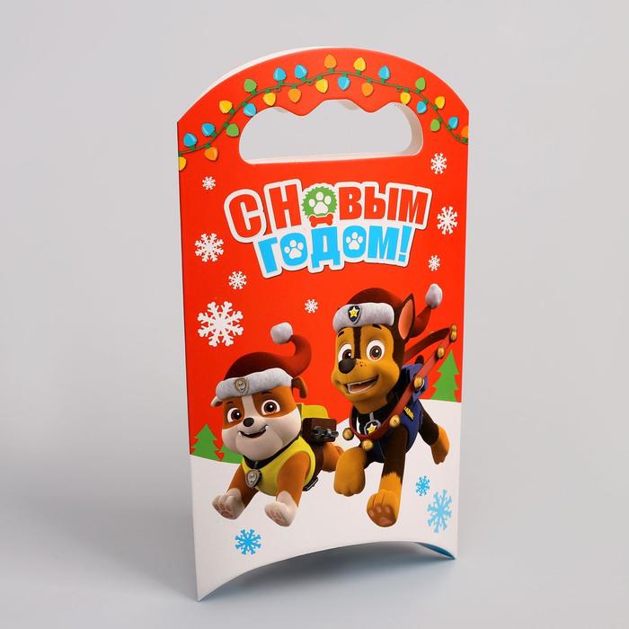 Коробка складная PAW PATROL &quot;С Новым Годом!&quot;, 12 х 18,5 х 3,8 см