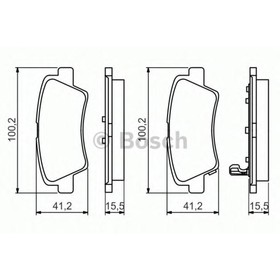 Колодки тормозные  BOSCH 0986494557 3764864