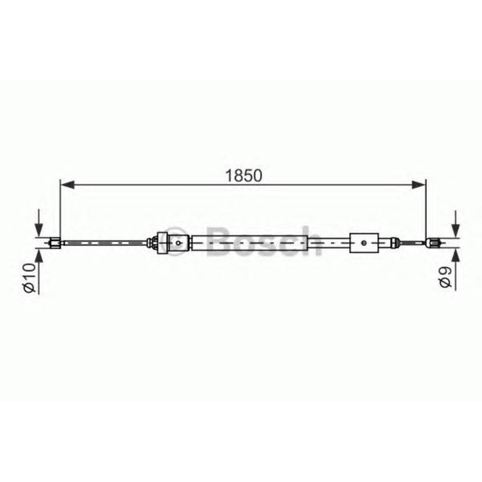 Трос стояночного тормоза BOSCH 1987477595