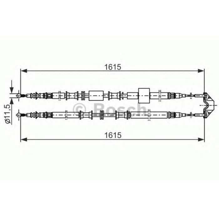 Трос стояночного тормоза BOSCH 1987477935