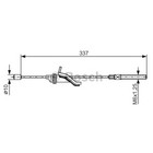 Трос стояночного тормоза BOSCH 1987482188 3765350 - фото 80137