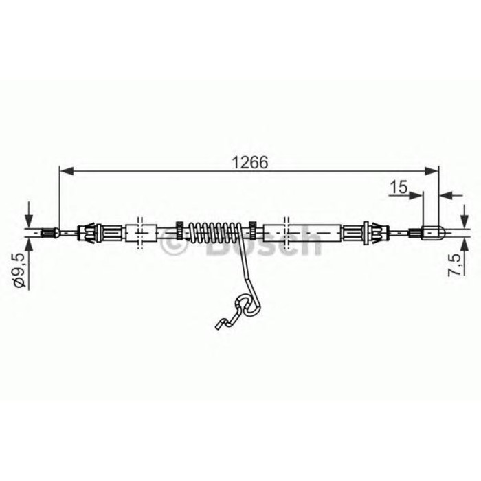 Трос стояночного тормоза BOSCH 1987482281