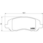 Колодки тормозные  BREMBO P18001 3766212 - фото 80188