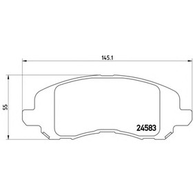 Колодки тормозные  BREMBO P18001 3766212