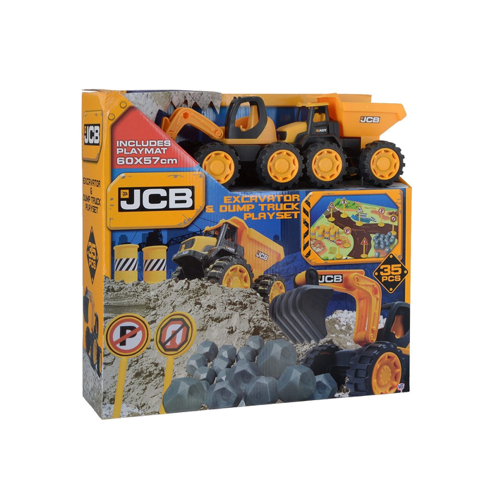 Игровой Набор &quot;JCB&quot; с двумя машинками и аксессуарами, 18 см