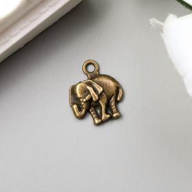 Decor art metal Elephant bronze 1,3x1,2 cm