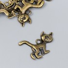 Decor art metal "Important cat" bronze 2,2x3 cm