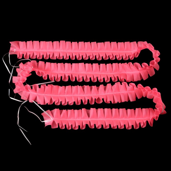 Лента-рюш на авто, 3 м, розовый