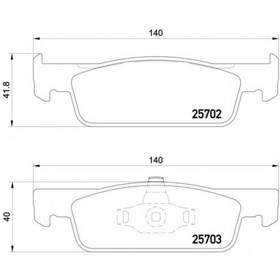 Колодки тормозные  BREMBO P68059 3766294