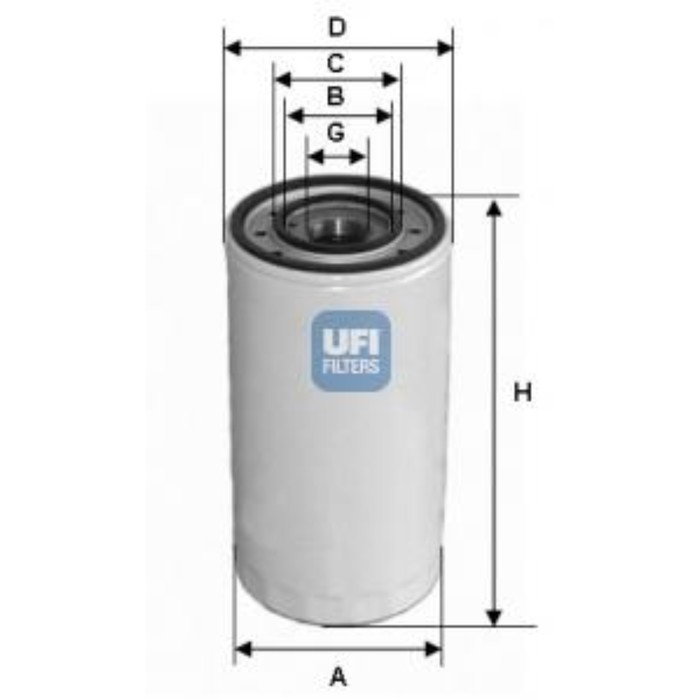 Фильтр масляный UFI 2347500