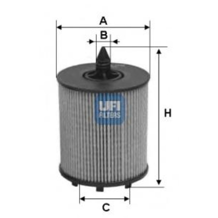 Фильтр масляный UFI 2502400