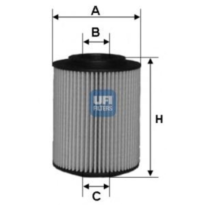 Фильтр масляный UFI 2502800