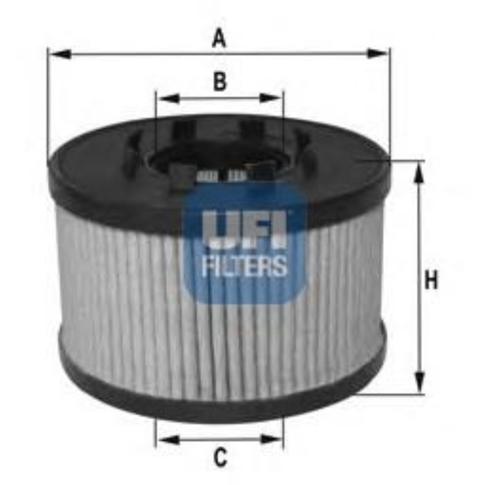 Фильтр масляный UFI 2504300