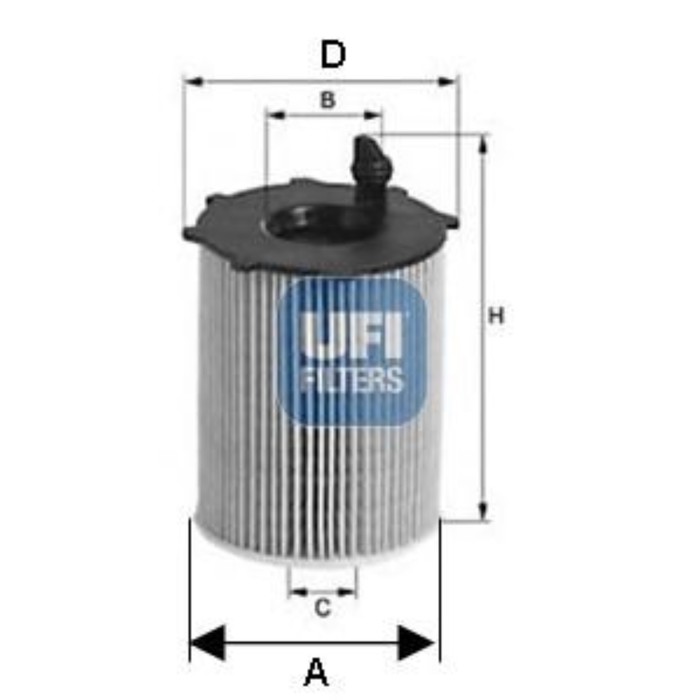 Фильтр масляный UFI 2514200