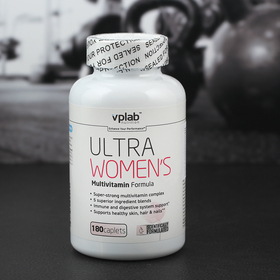 Витамины и минералы, комплекс для женщин VPLAB Ultra Women's Multivitamin Formula, активность и энергия, 180 капсул