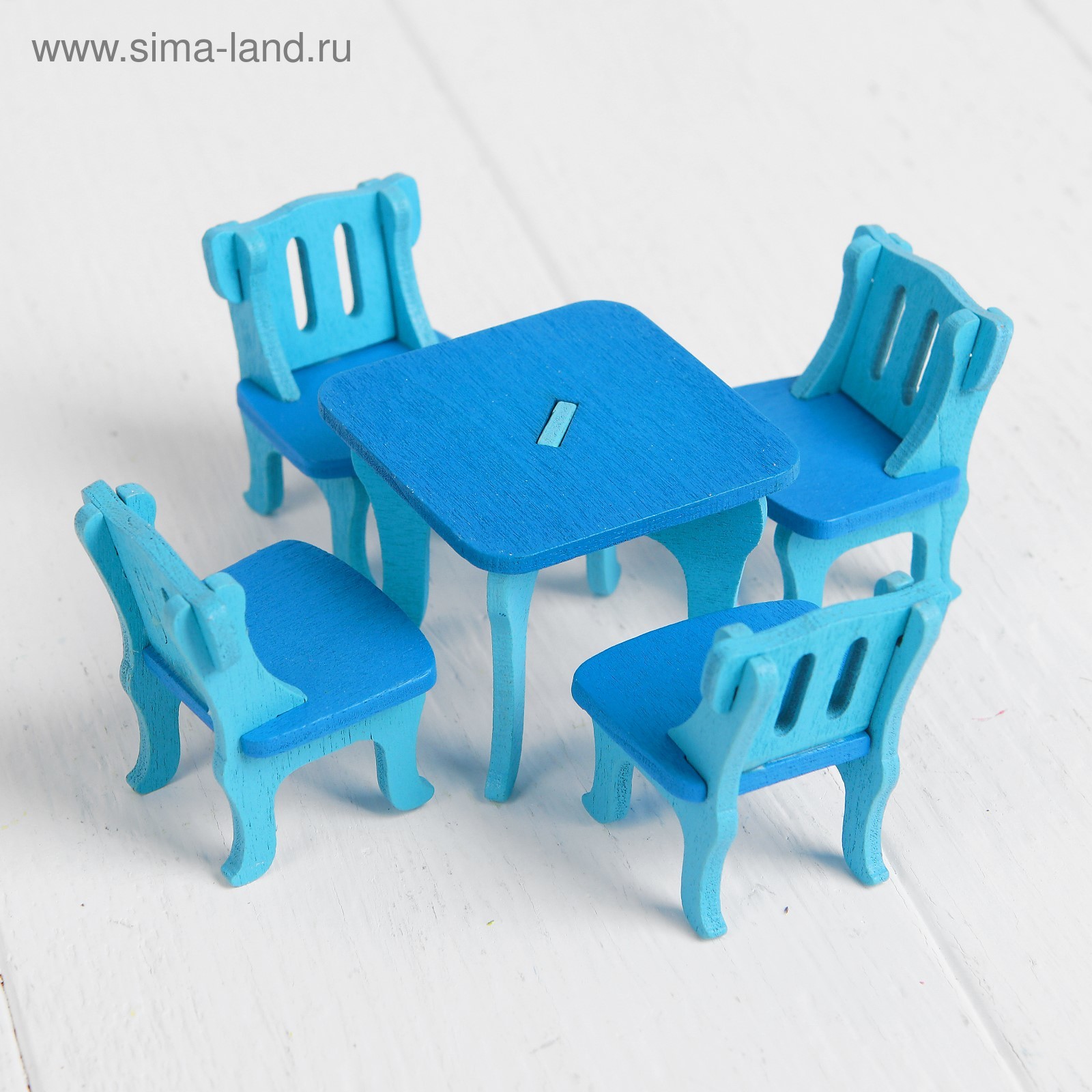 Кукольная мебель голубая