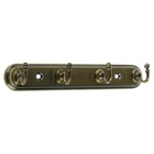 Вешалка 4-х местная, KV104AB, цвет бронза Вешалка 4-х местная, KV104AB, цвет бронза