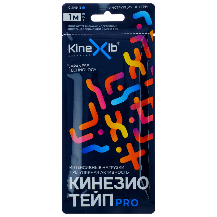 Кинезио-тейп Kinexib Pro (1м*5см) синий