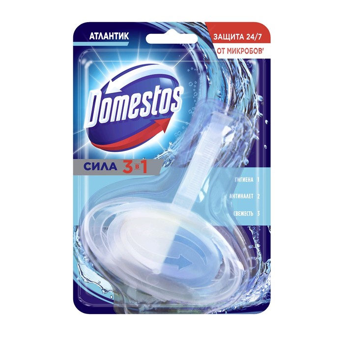 Блок гигиенический для унитаза Domestos &quot;Атлантик&quot;, 40 г