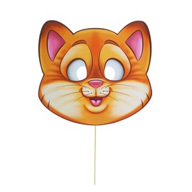 Фотобутафория «Кот», маска на палочке
