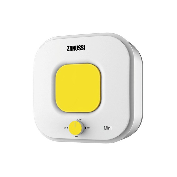 Водонагреватель Zanussi ZWH/S 15 Mini U, 15 л, 2500 Вт, накопительный, белый/желтый