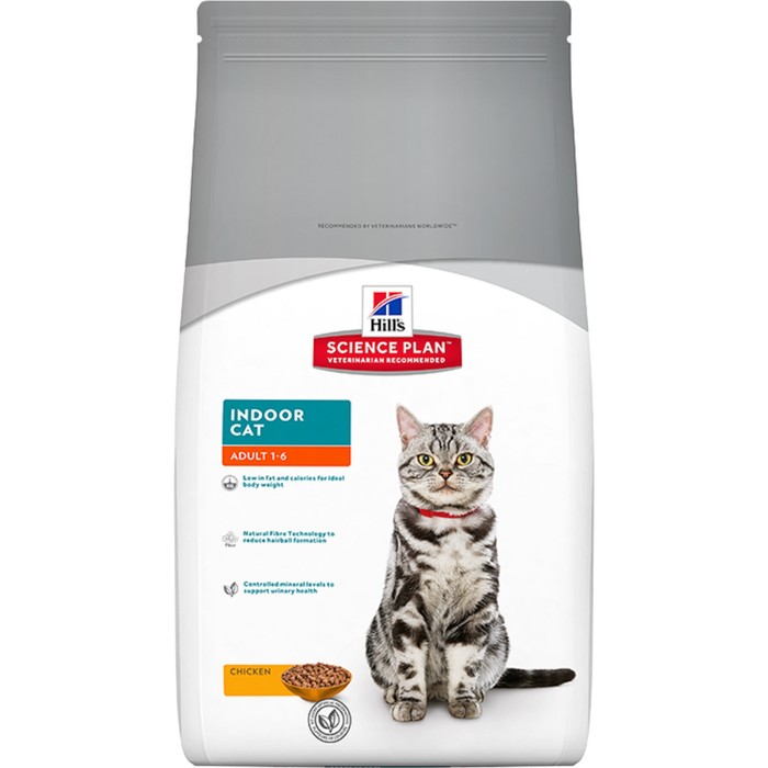 Сухой корм Hill's Cat indoor для домашних кошек, 4 кг