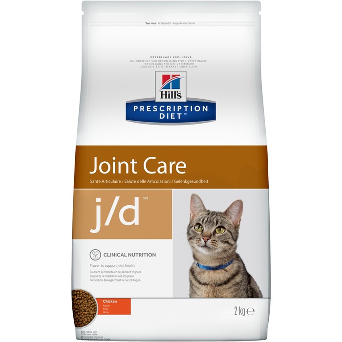 Сухой корм Hill's Cat j/d для кошек, лечение суставов, 2 кг