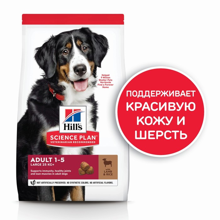 Сухой корм Hill's Dog large breed lamb для собак крупных пород, ягненок, 12 кг