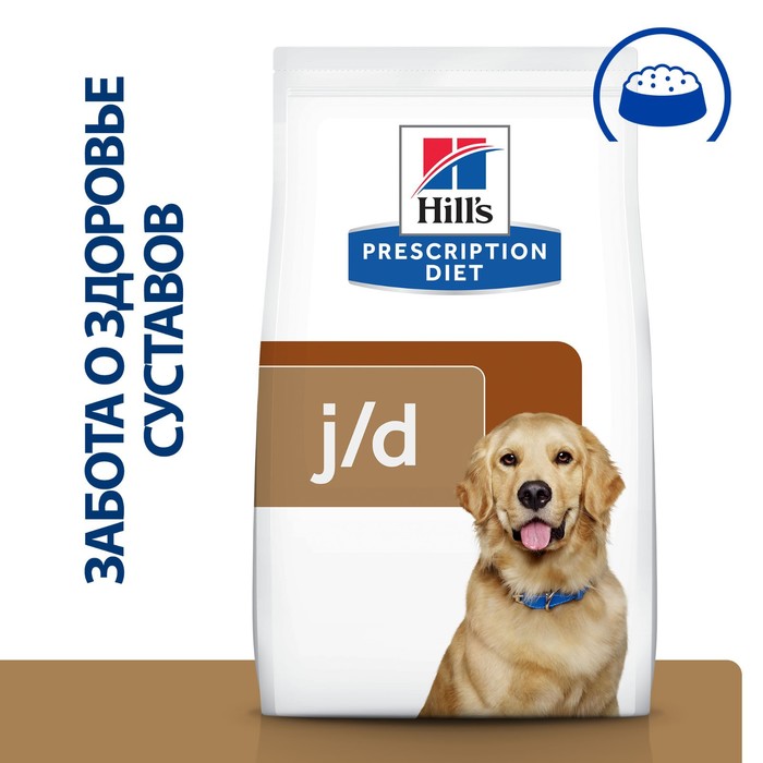 Сухой корм Hill's Dog j/d для собак , лечение суставов, 12 кг