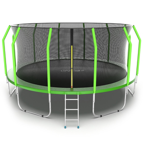 {{photo.Alt || photo.Description || 'Батут EVO JUMP Cosmo, d=488 см, с внутренней защитной сеткой и лестницей, цвет зелёный'}}