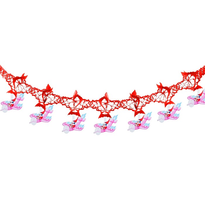 Гирлянда новогодняя &quot;Дед Мороз на самолете&quot;