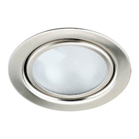 Встраиваемый светильник Novotech, 20 Вт, G4, 12 В, 55x55 мм, d=55 мм, цвет серебро