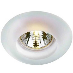 Встраиваемый светильник Novotech, 50 Вт, GX5,3, 12 В, 72x72 мм, d=72 мм, белый