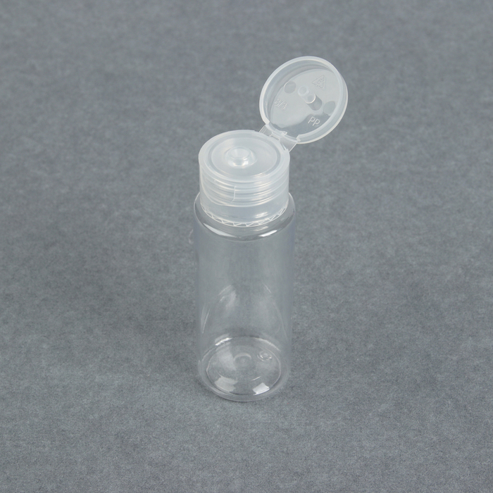 Бутылочка для хранения, крышка флип-топ, 50мл, цвет прозрачный