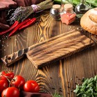 Доска для нарезки и подачи "Хамон, массив дуба, 37х14 см Доска для нарезки и подачи "Хамон, массив дуба, 37х14 см